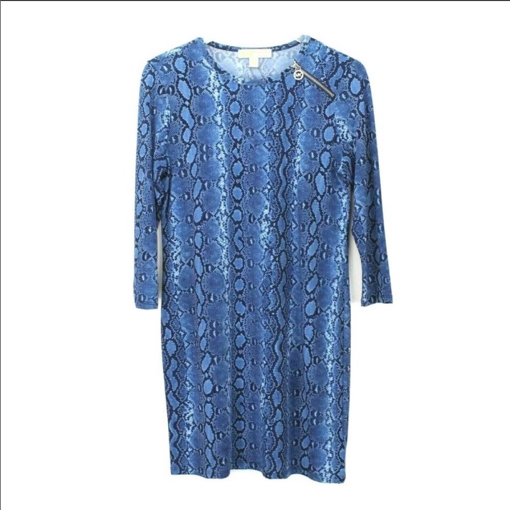 Michael Kors 3/4 sleeve snake print dress
